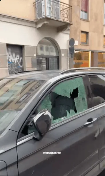 Блогерша показала протесты в Милане