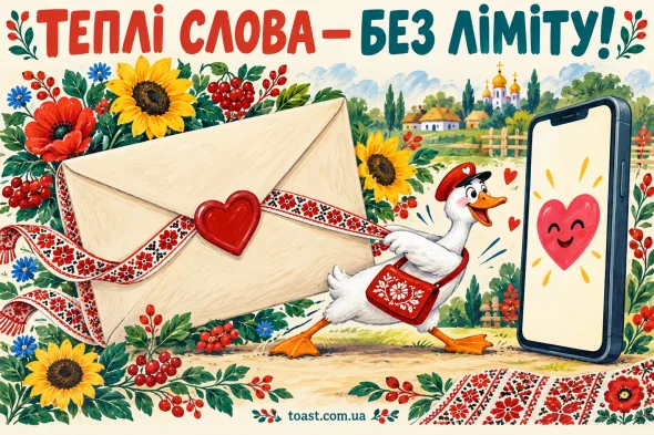 Коли теплих слів стільки, що вони ледве вміщаються в повідомленні.
