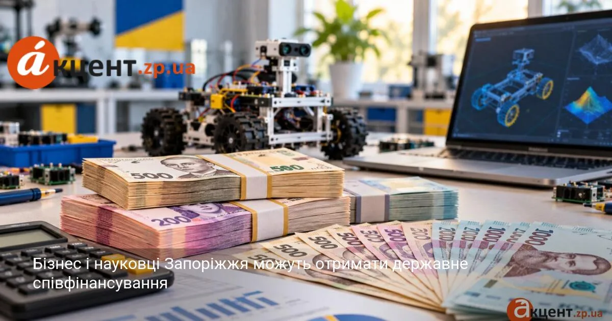 Бізнес і науковці Запоріжжя можуть отримати державне співфінансування