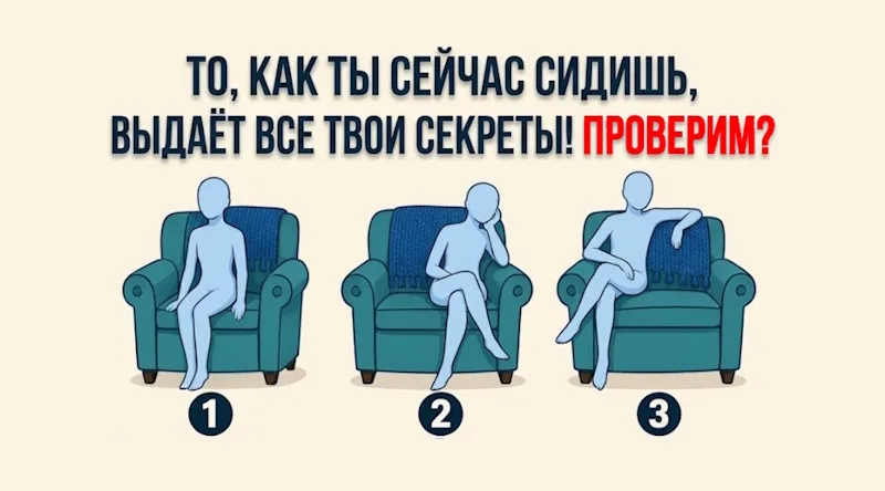 Психологи доказали: твоя любимая поза сидя говорит о тебе больше, чем ты думаешь!