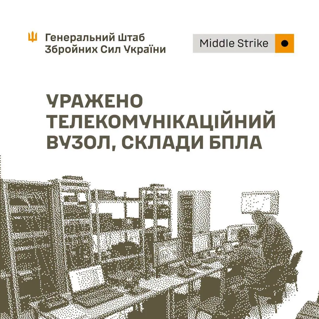 Уражено телекомунікаційний вузол, склади БпЛА, боєприпасів та інші об’єкти
