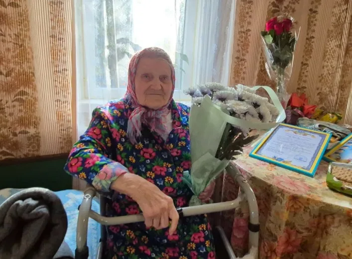 Столітній ювілей відзначила жителька Лебединської громади Парасковія Капліна