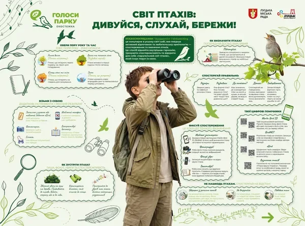 У Луцьку відкрили незвичайну екостежку: у парку можна почути голоси птахів, кажанів і бобрів (фото)