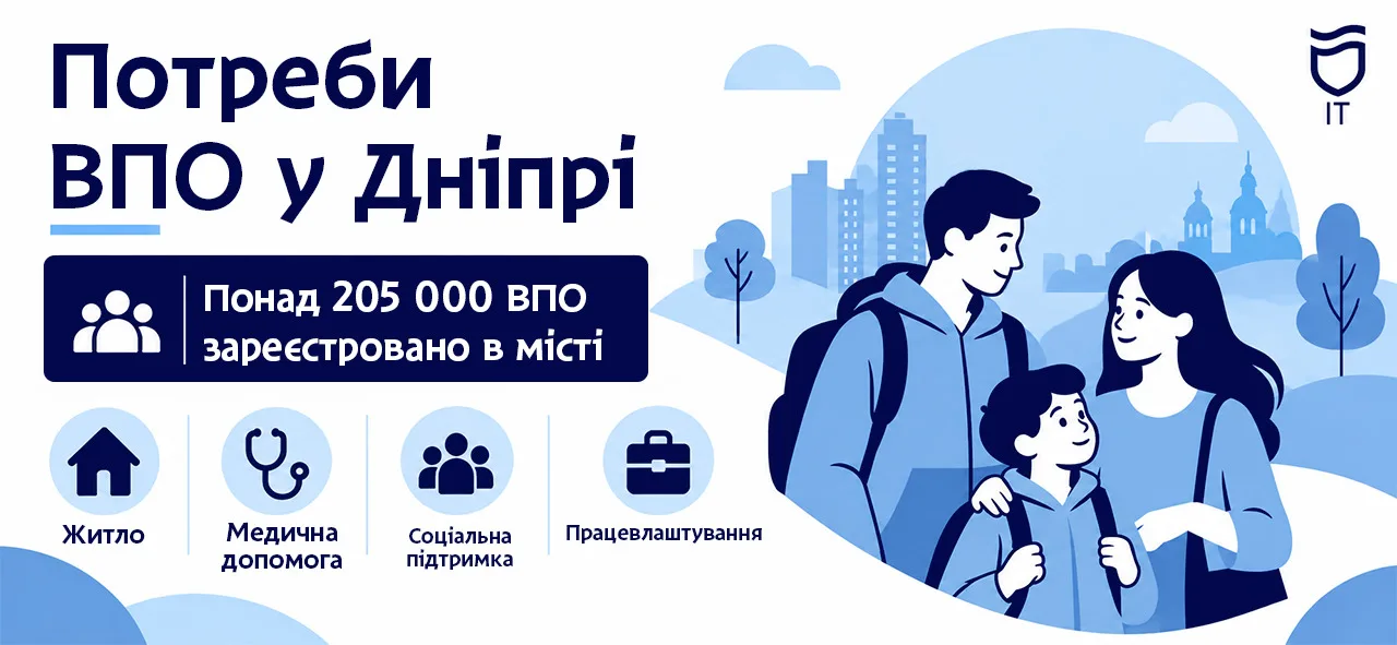 Потреби ВПО у Дніпрі: як міський електронний реєстр допомагає отримувати необхідну підтримку