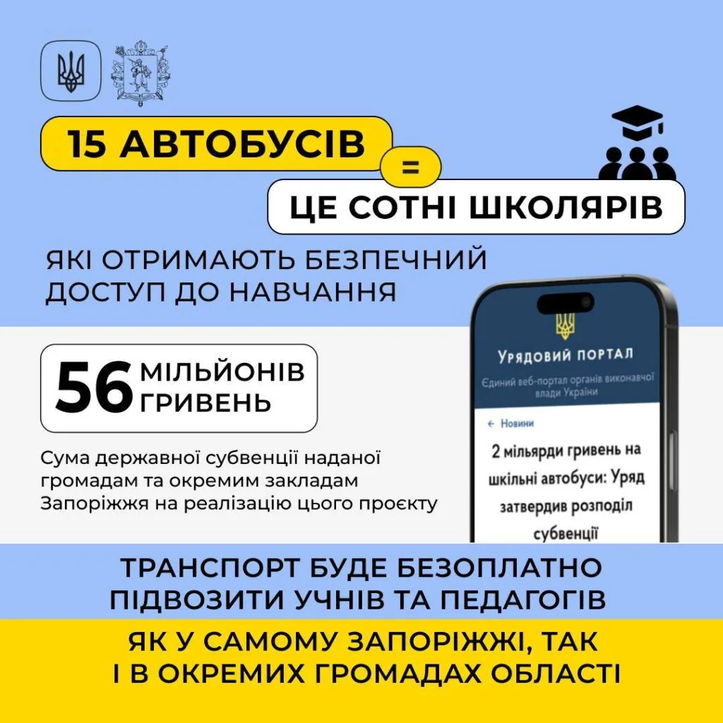 Шкільні автобуси Запоріжжя