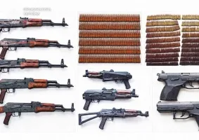 Автомати, кулемет і гвинтівка майже на мільйон гривень: судитимуть поліцейського та його брата-підлітка