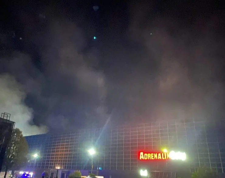 пожар в "Адреналин Сити" в Луцке 13 октября