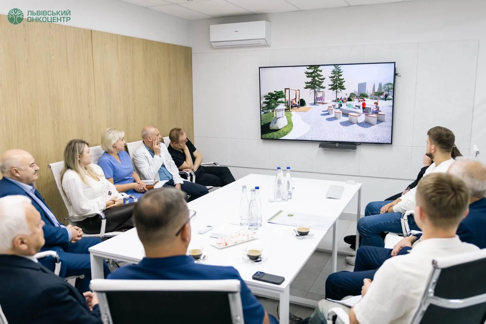 На території Львівського онкоцентру з’являться сад, тераси для відпочинку та фонтан (фото)