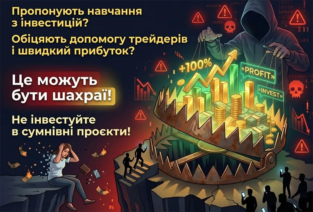 Інвестиційне навчання може бути пасткою: як шахраї виманюють гроші