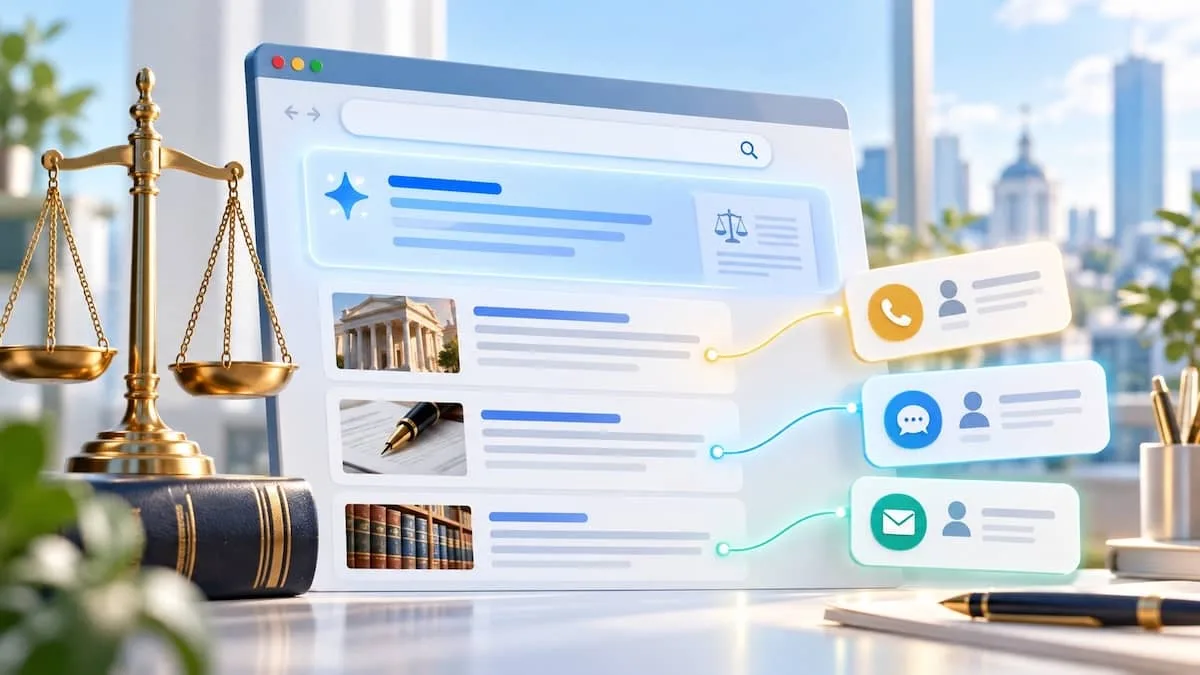AI Overview є над 85% інформаційних запитів на юридичну тематику у вибірці 4 сайтів, а блог 1 з них дає 60% заявок