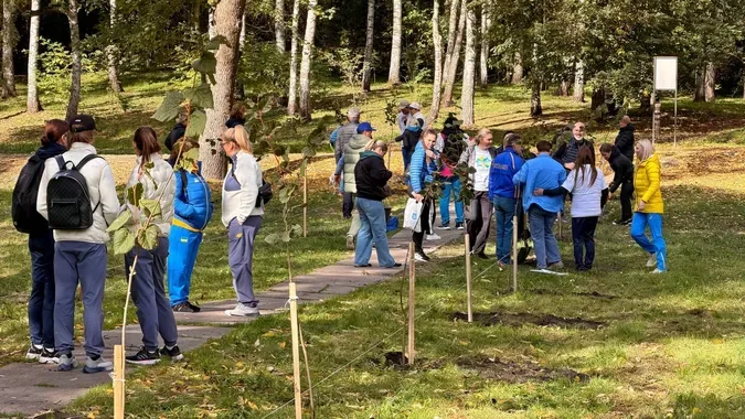 У Володимирі олімпійські спортсмени створили алею пам’яті полеглих Захисників (фото)