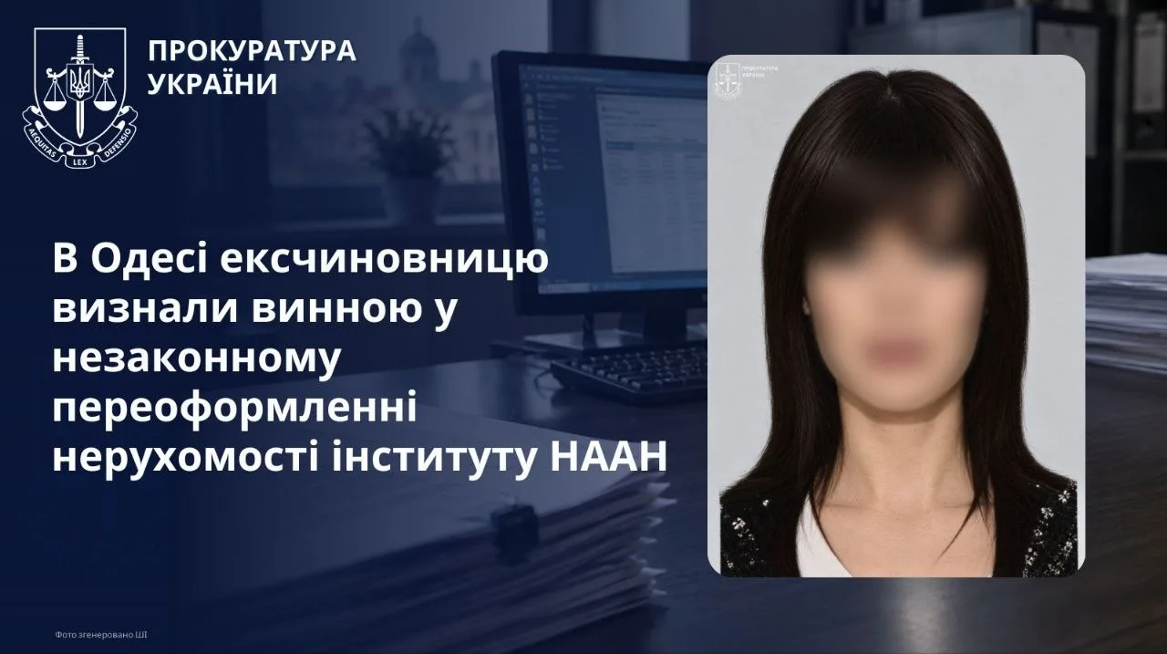 На Одещині засудили експосадовицю за незаконне переоформлення нерухомості НААН