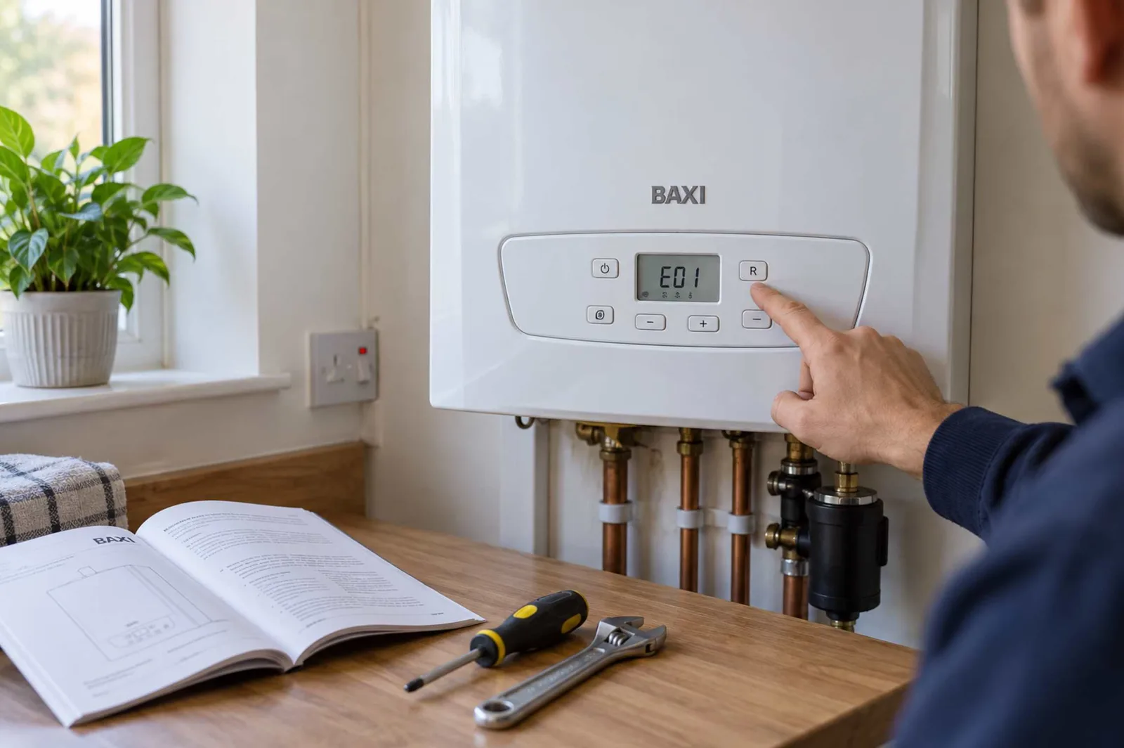 Чому котел Baxi видає помилку E01: перевірка газу, електродів і автоматики