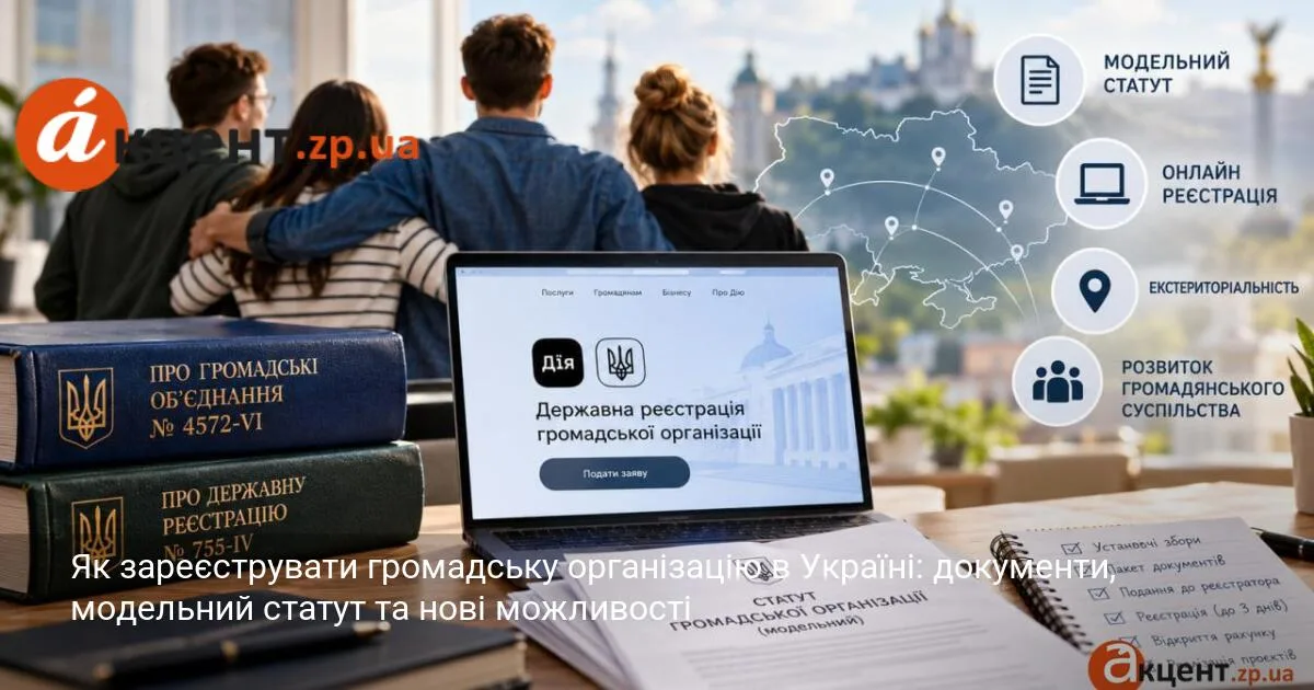 Як зареєструвати громадську організацію в Україні: документи, модельний статут та нові можливості