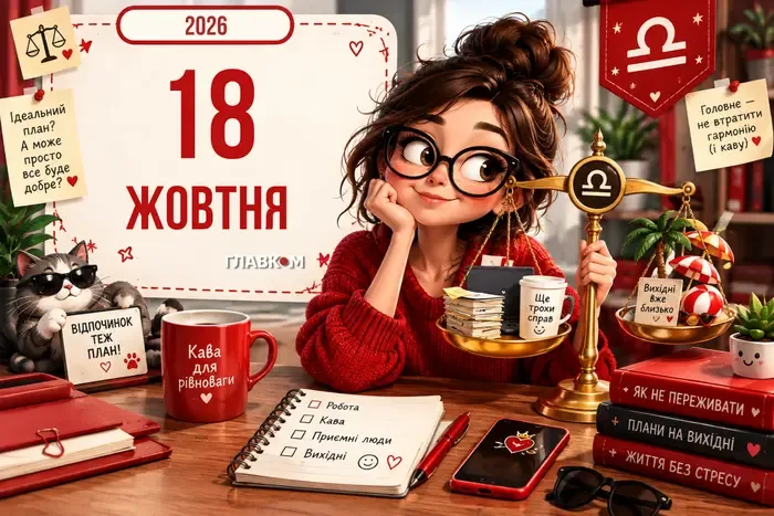 Неділя ще ваша, хоча понеділок уже будує плани: гумористичний гороскоп на 18 жовтня 2026 року