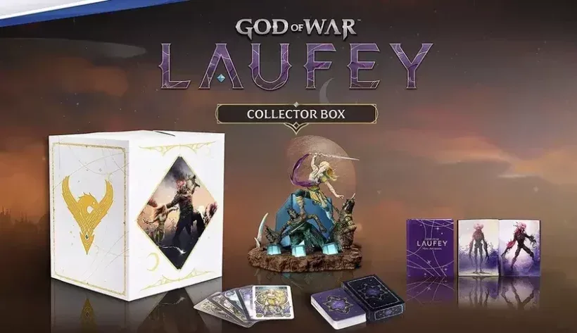 God of War Laufey Collector Box: светящаяся статуэтка, карты и артбук