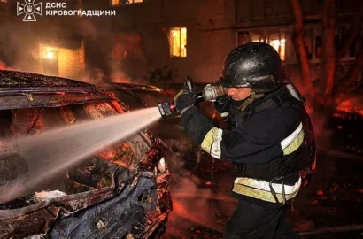 Наслідки масованої атаки російських безпілотників на Кіровоградщині