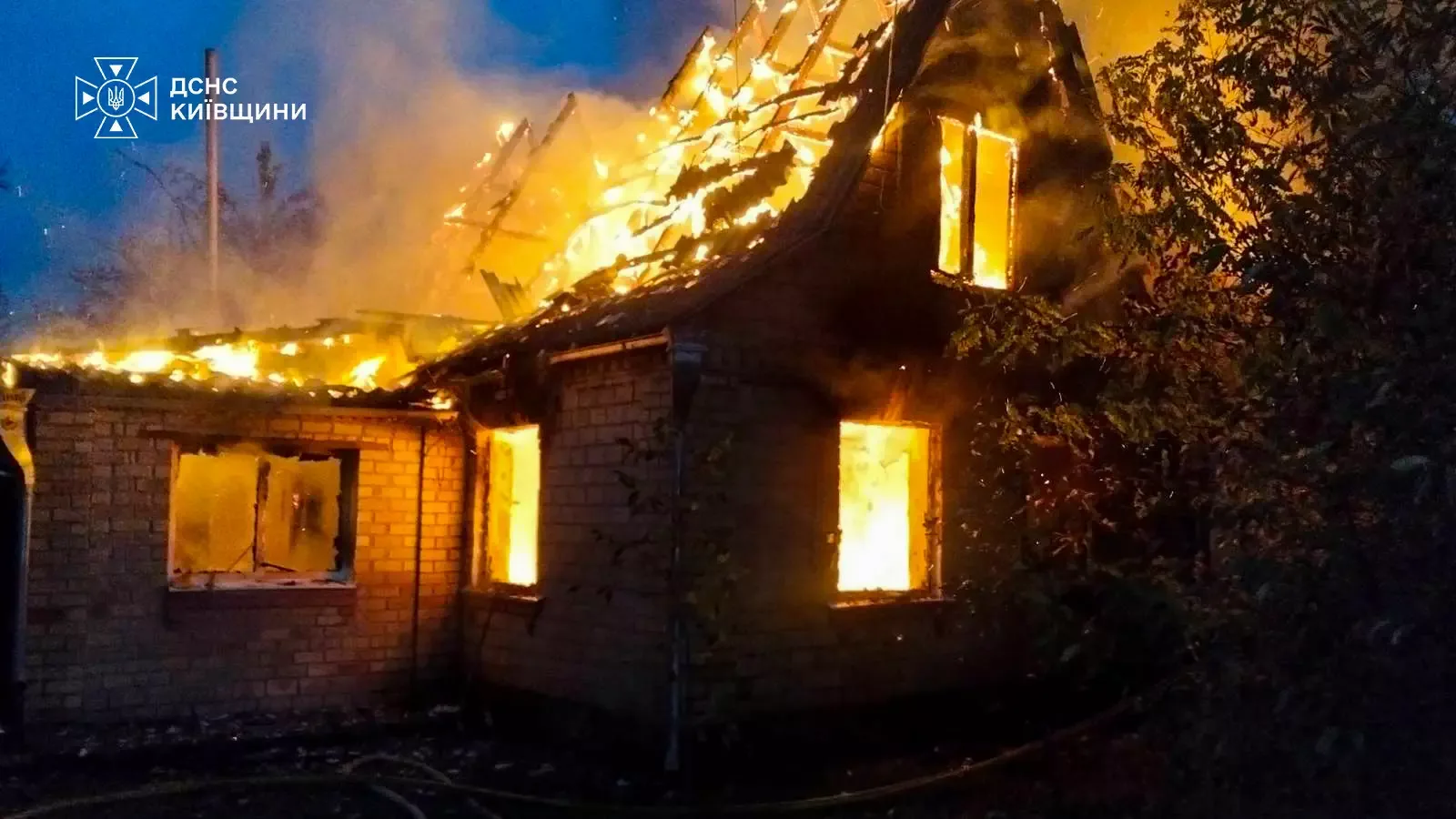 На Білоцерківщині при пожежі в приватному будинку загинув пенсіонер