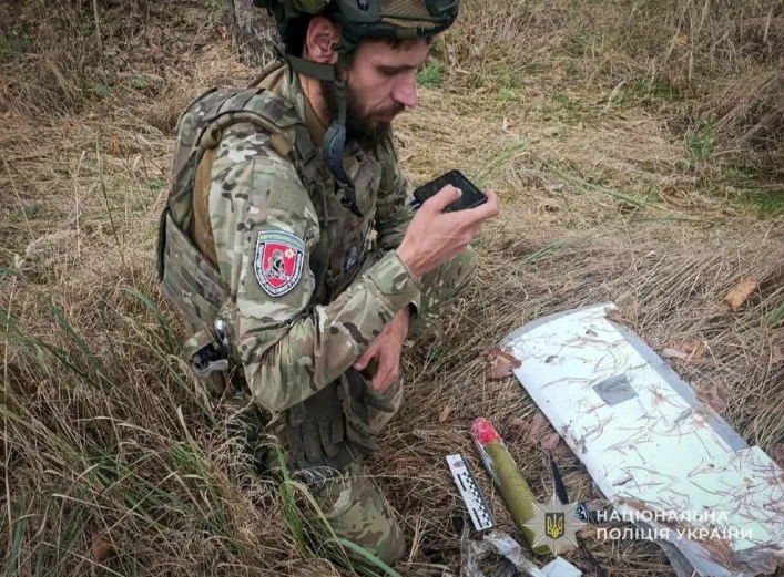 На Сумщині вибухотехніки поліції знешкодили бойову частину збитого ворожого дрона