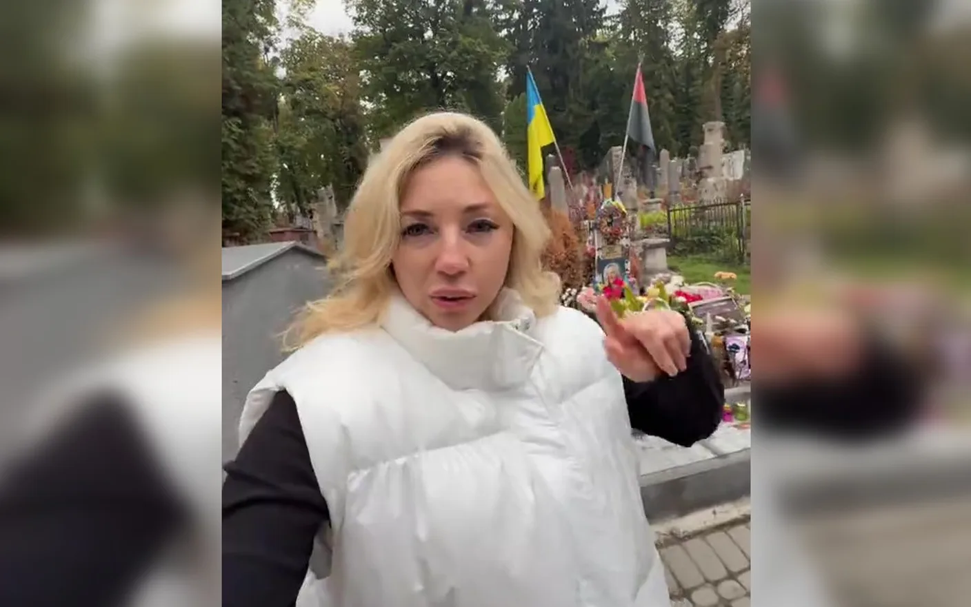 "Об этом никто не говорил": певица высказалась о скандале с могилой Ирины Фарион (фото)