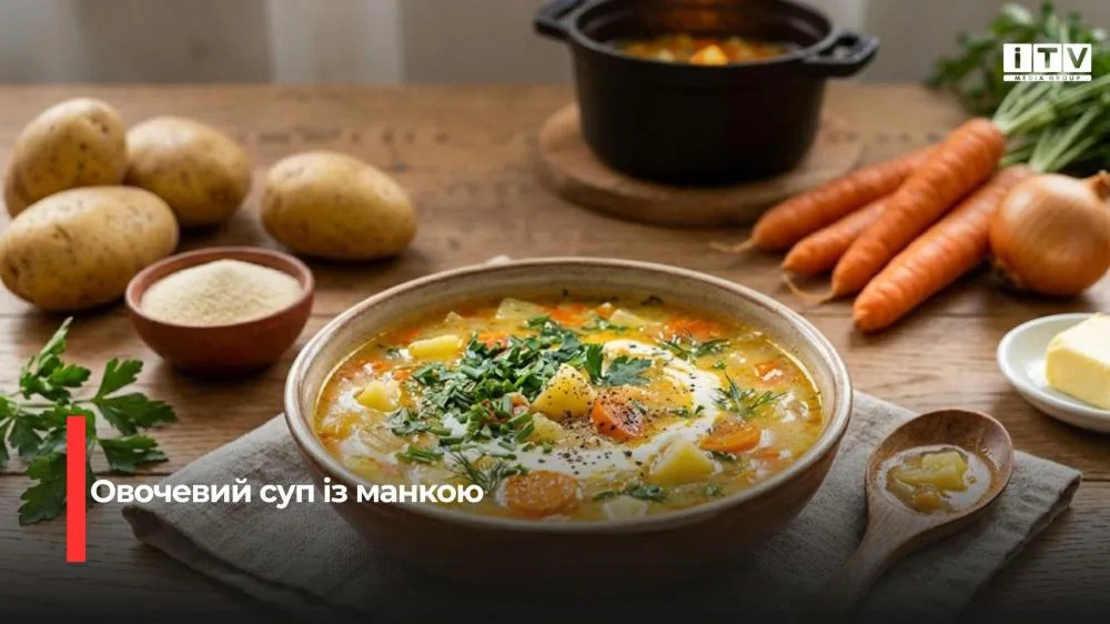 Овочевий суп із манкою: рецепт зі шкільного меню, який варто приготувати вдома