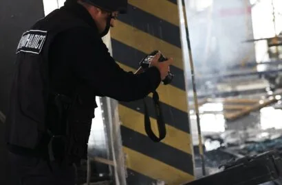 Наслідки удару безпілотників по вантажному терміналу в Миколаєві