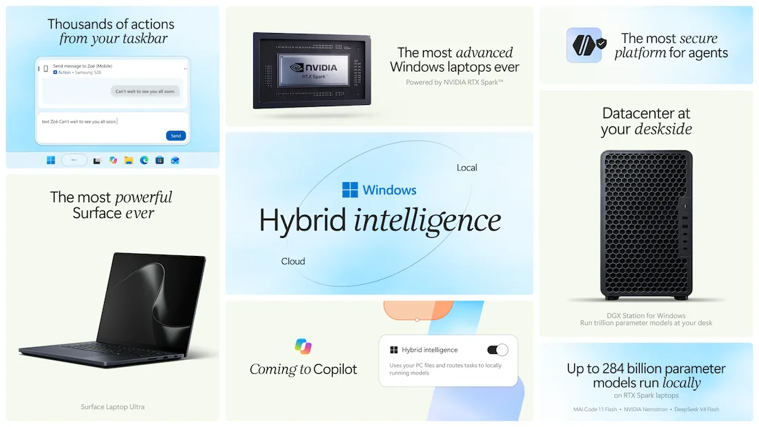 Microsoft та NVIDIA перетворюють Windows на агентну платформу з гібридним АІ Microsoft та NVIDIA перетворюють Windows на агентну платформу з гібридним АІ