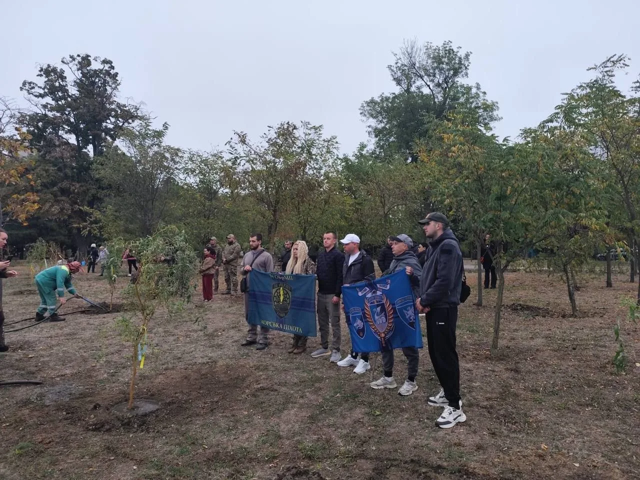 В одеському сквері висадили дерева на честь загиблих Захисників