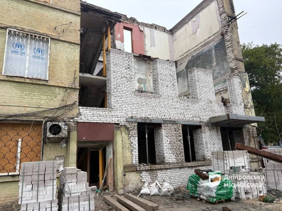 Вул Старокозацька 65 у Дніпрі - відновлення після влучання шахеду