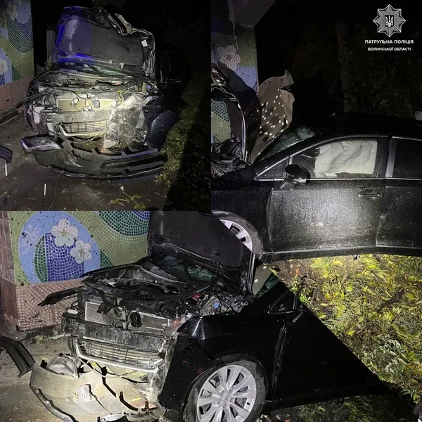 У Ковелі&nbsp;– ДТП: Toyota влетіла в зупинку