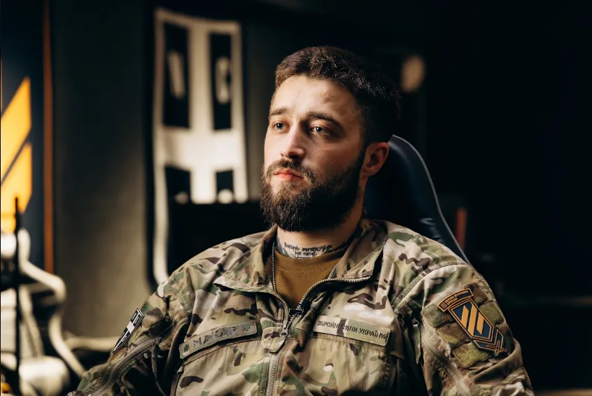 Микола Зінкевич, позивний "Макар", командир підрозділу ударних НРК "NC13" Тут і далі фото підрозділу ударних НРК "NC13" 3-ї окремої штурмової бригади, 3-й армійський корпус