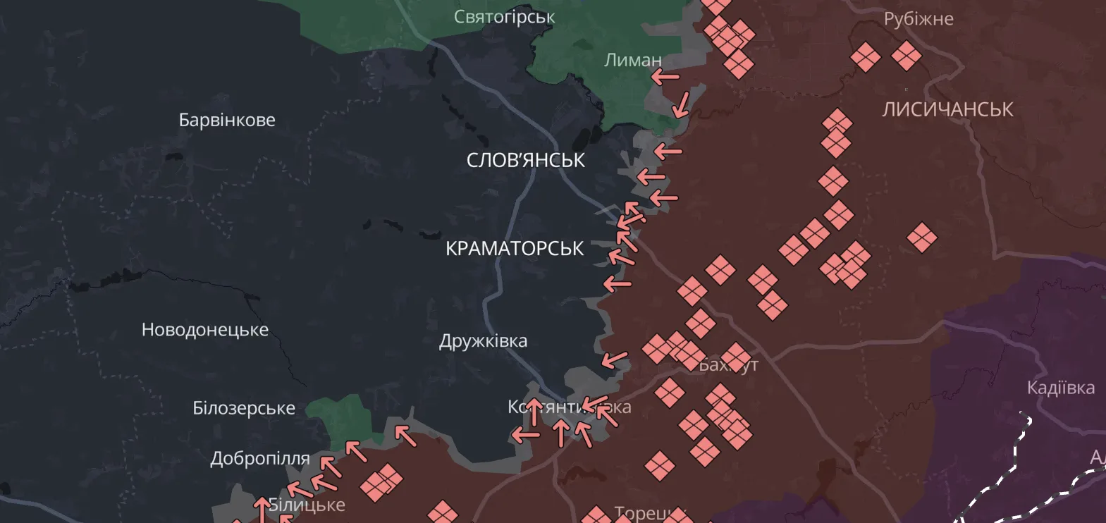 Росіяни намагаються захопити Слов'янсько-Краматорську агломерацію до зими — на напрямок перекидають додаткові сили