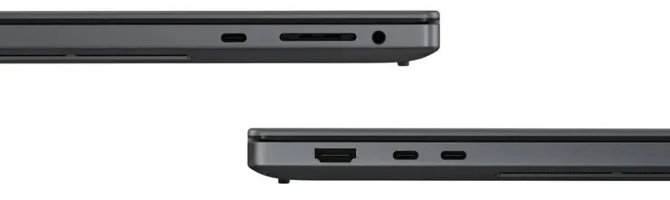 Порты Dell XPS 16 Creator Edition