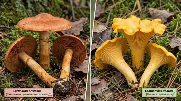 Смертельні двійники в кошику: 5 найнебезпечніших отруйних грибів та як їх розпізнати