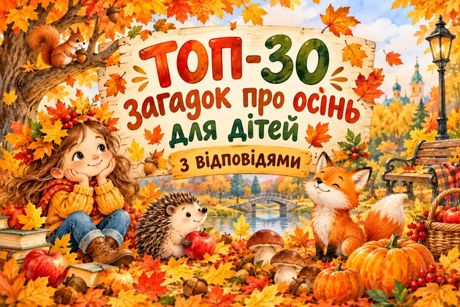 Загадки про осінь для дітей: 30 легких і складних завдань із відповідями